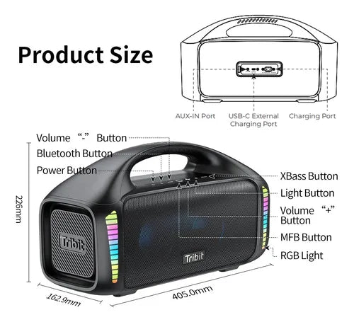 Tribt Stormbox Blast 200w Bluetooth Speaker 55% OFF + Free Shipping Today Only!